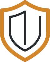 An orange and black shield illustration represents GeoGrit’s lifetime warranty.