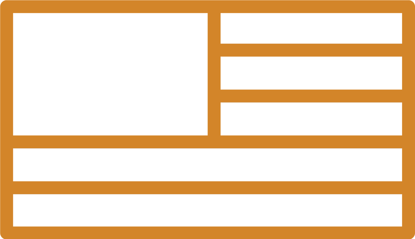 Orange illustration of the American flag.
