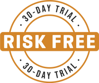 Icon showing the 30-day risk free trial.